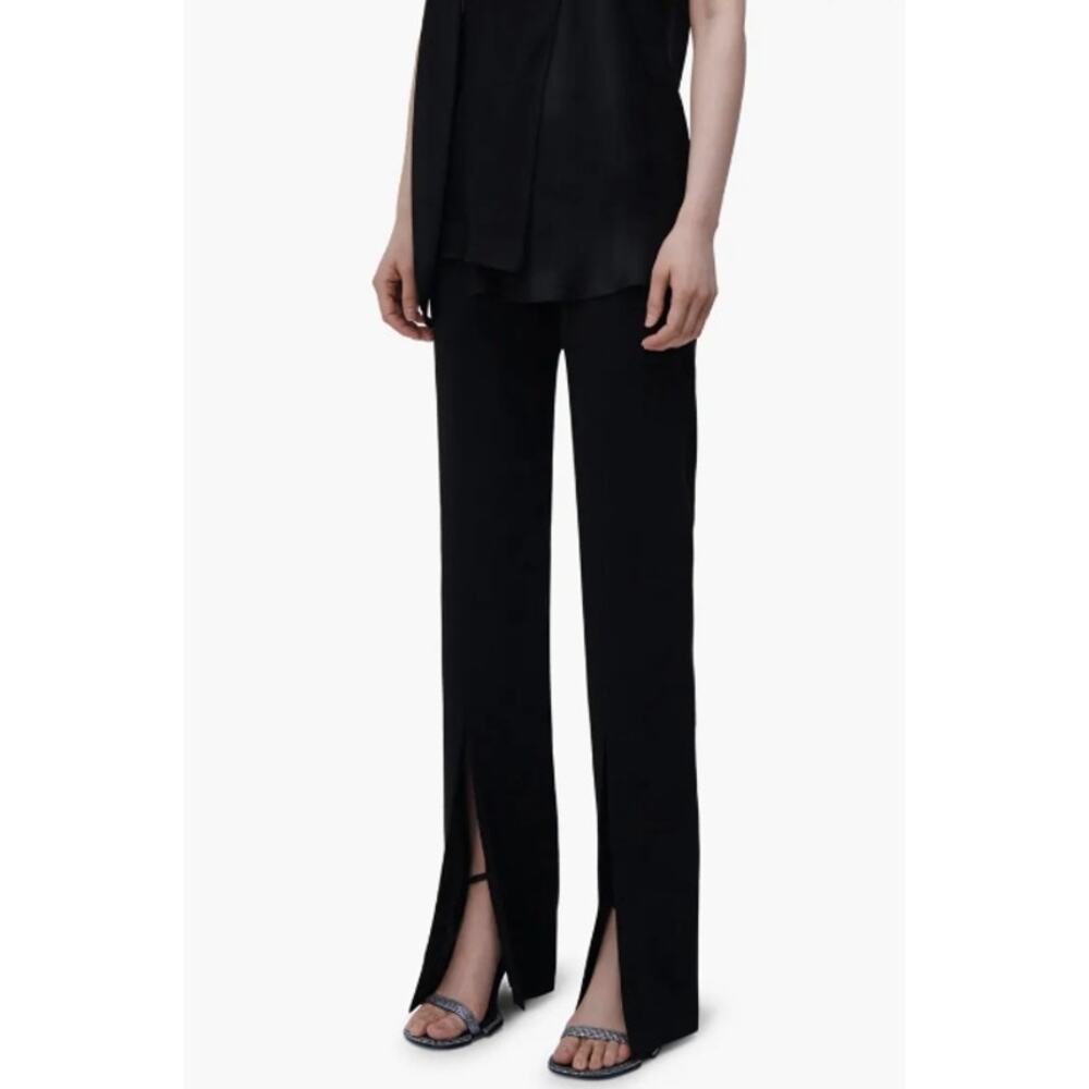 NEW! Jonathan Simkhai Ariah Front Split Hem Pants - Picture 2 of 9
